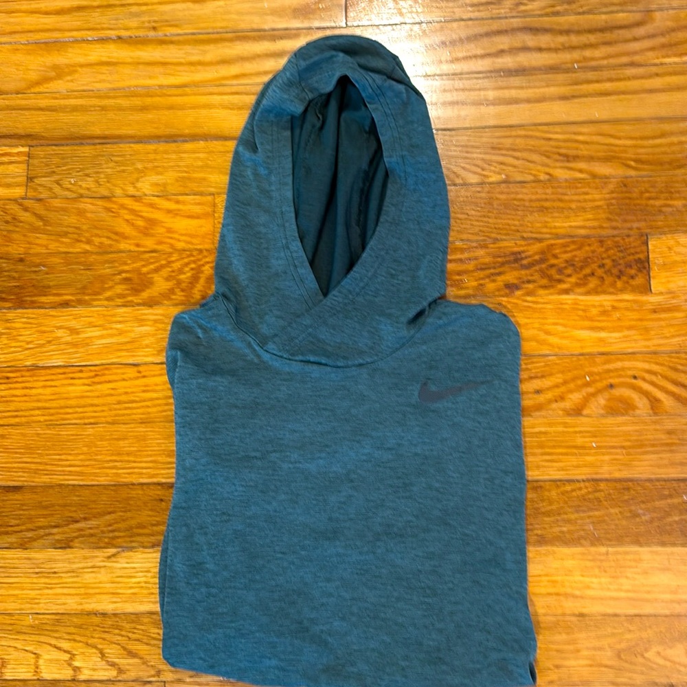 Nike Dry Fit Green Lightweight Pullover Hoodie - Small - Picture 3 of 5